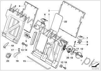 Os ona Isofix dla BMW 5 E39 520i M54 Touring ECE Zastosowanie